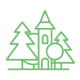 Trees & Tower Icon - Flagstaff's Economic Vitality